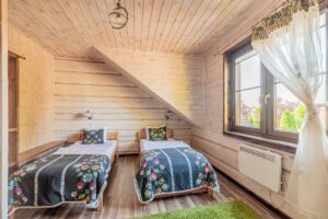 dwa lóżka pojedyncze